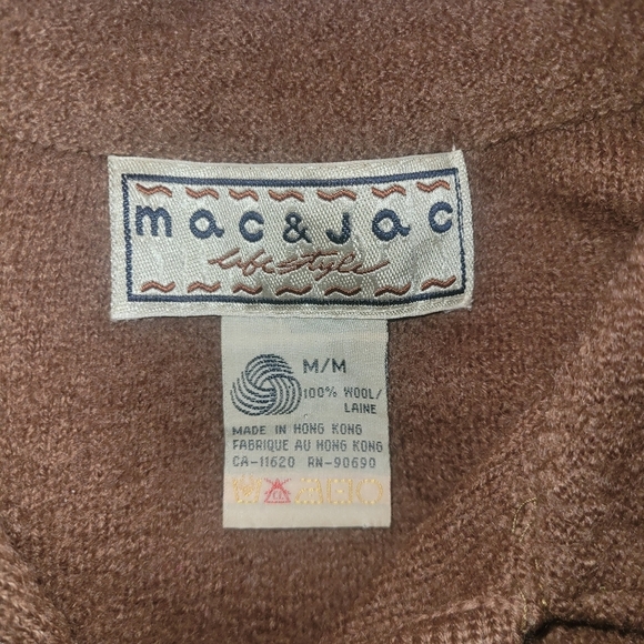 Mac & Jac Light Brown Wool Shacket M - Picture 7 of 7